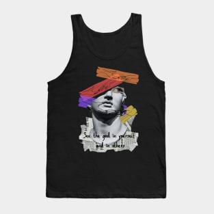 David Michelangelo Broken Face Tank Top